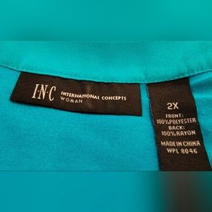 INC 2X Sleeveless Top